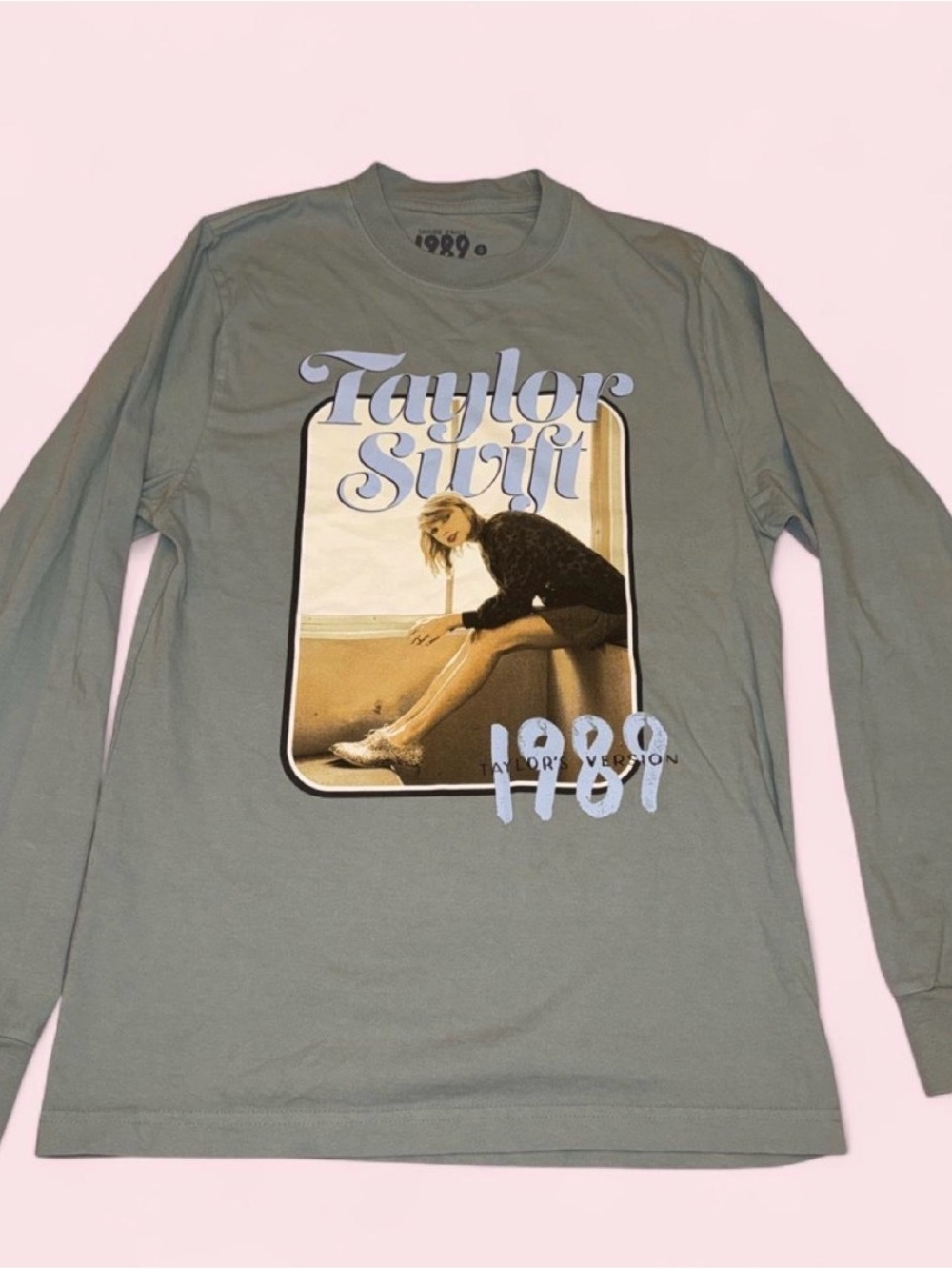 Taylor Swift Sage Green 1989 Graphic Crewneck Sweater